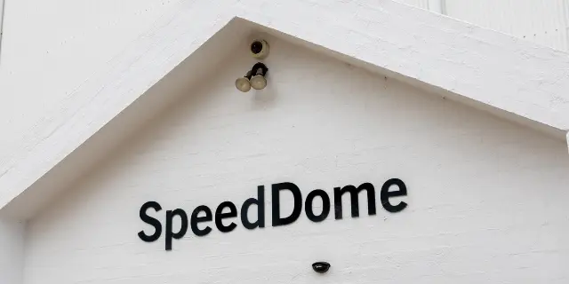 Front entrance SpeedDome sign